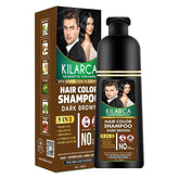 Kilarca 5 in 1 Dark Brown Hair Color Shampoo 400 ML