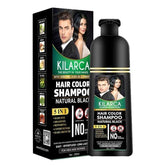 Kilarca 5 in 1 Black Hair Color Shampoo 400 ML