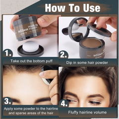 Hairline Powder – Instant Root Touch-Up & Hair Thinning Concealer | Black & Dark Brown | Kilarca