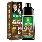 Kilarca 5 in 1 Hair Color Shampoo 400 ML – Light Brown