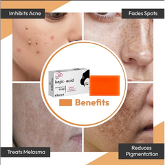 Kilarca Kojic Acid Skin Lightening Soap – Quick Whitening & Pigmentation Removal (120g)