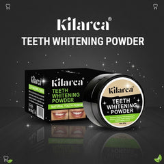 Teeth Whitening Powder 60g – Remove Coffee, Tea & Smoke Stains | Kilarca