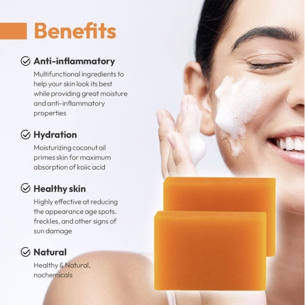 Kilarca Kojic Acid Skin Lightening Soap – Quick Whitening & Pigmentation Removal (120g)