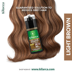 Kilarca 5-in-1 Hair Color Shampoo 200ml – Light Brown