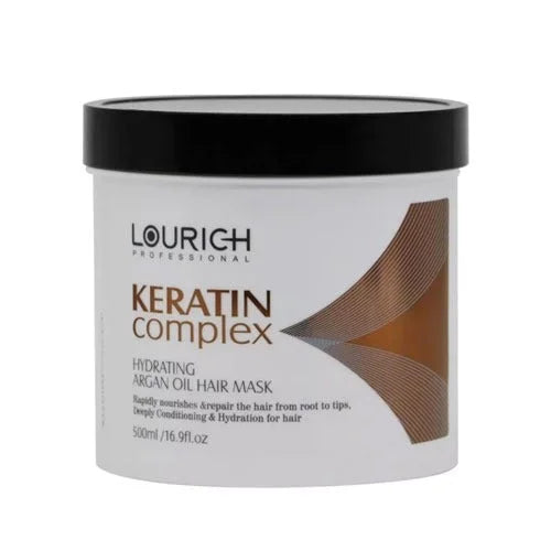 Lourich Keratin & Argan Oil Hair Mask 500ml – Deep Repair, Frizz Control & Shine | Kilarca