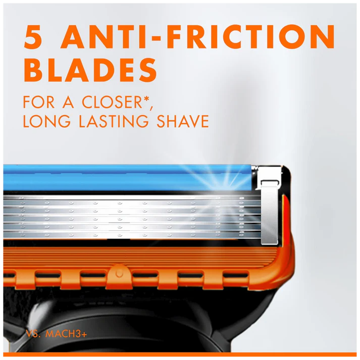 Gillette Fusion 5 Blade Cartridges (Pack of 8)