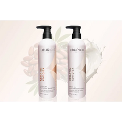 Lourich Sulfate-Free Keratin Shampoo & Conditioner 500ml – Frizz Control, Repair & Shine | Kilarca