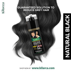 Kilarca 5-in-1 Hair Color Shampoo 200ml – Natural Black